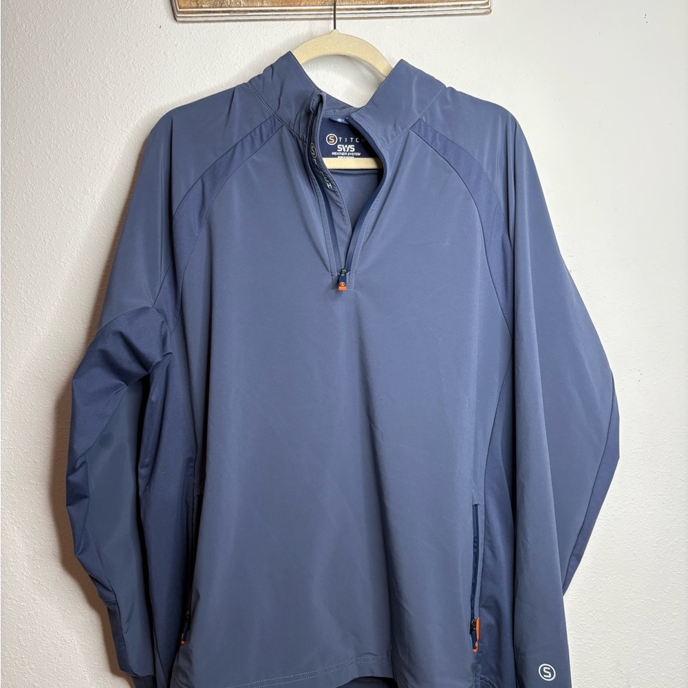 Top Stitch Men's Golf weather system quarter zip Windbreaker